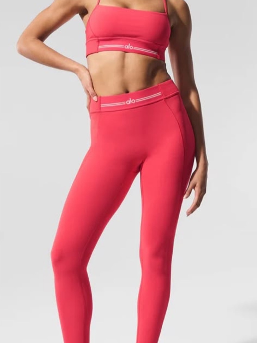 ALO Yoga High-Rise Coral Leggings